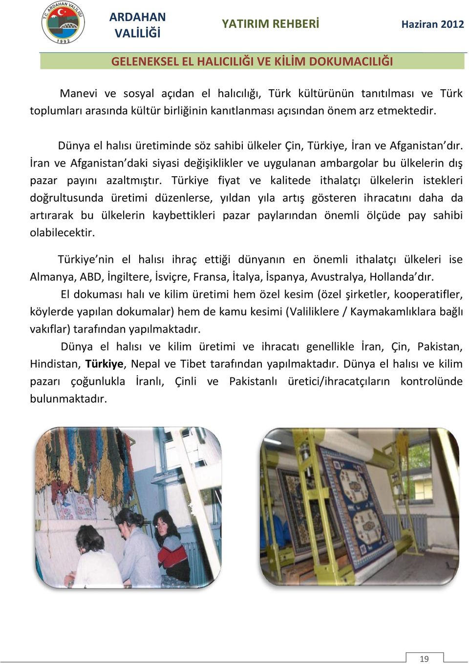 İran ve Afganistan daki siyasi değişiklikler ve uygulanan ambargolar bu ülkelerin dış pazar payını azaltmıştır.