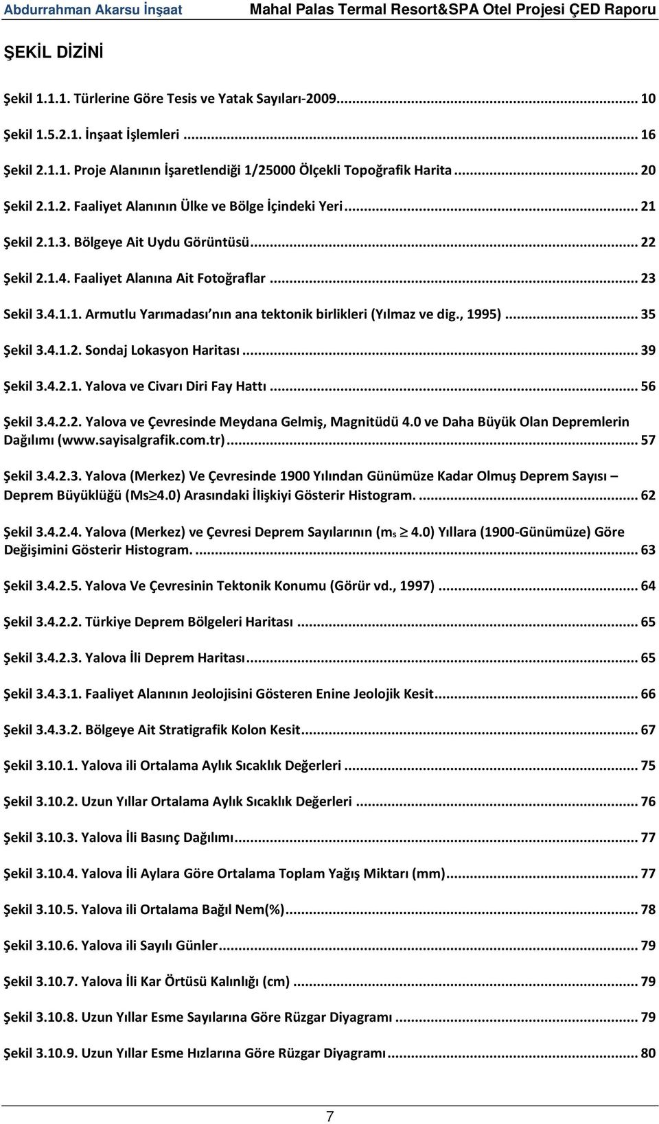 , 1995)... 35 Şekil 3.4.1.2. Sondaj Lokasyon Haritası... 39 Şekil 3.4.2.1. Yalova ve Civarı Diri Fay Hattı... 56 Şekil 3.4.2.2. Yalova ve Çevresinde Meydana Gelmiş, Magnitüdü 4.