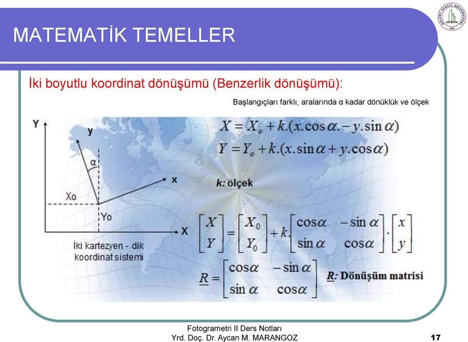 Başlangıçları farklı, aralarında α kadar