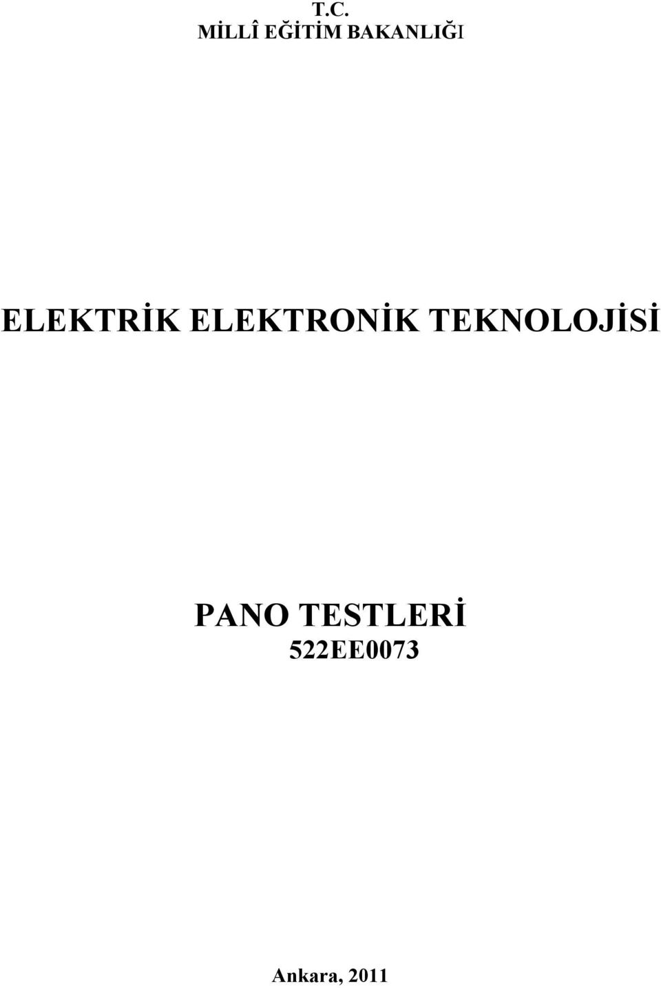 ELEKTRONİK TEKNOLOJİSİ