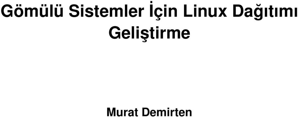 Linux Dağıtımı