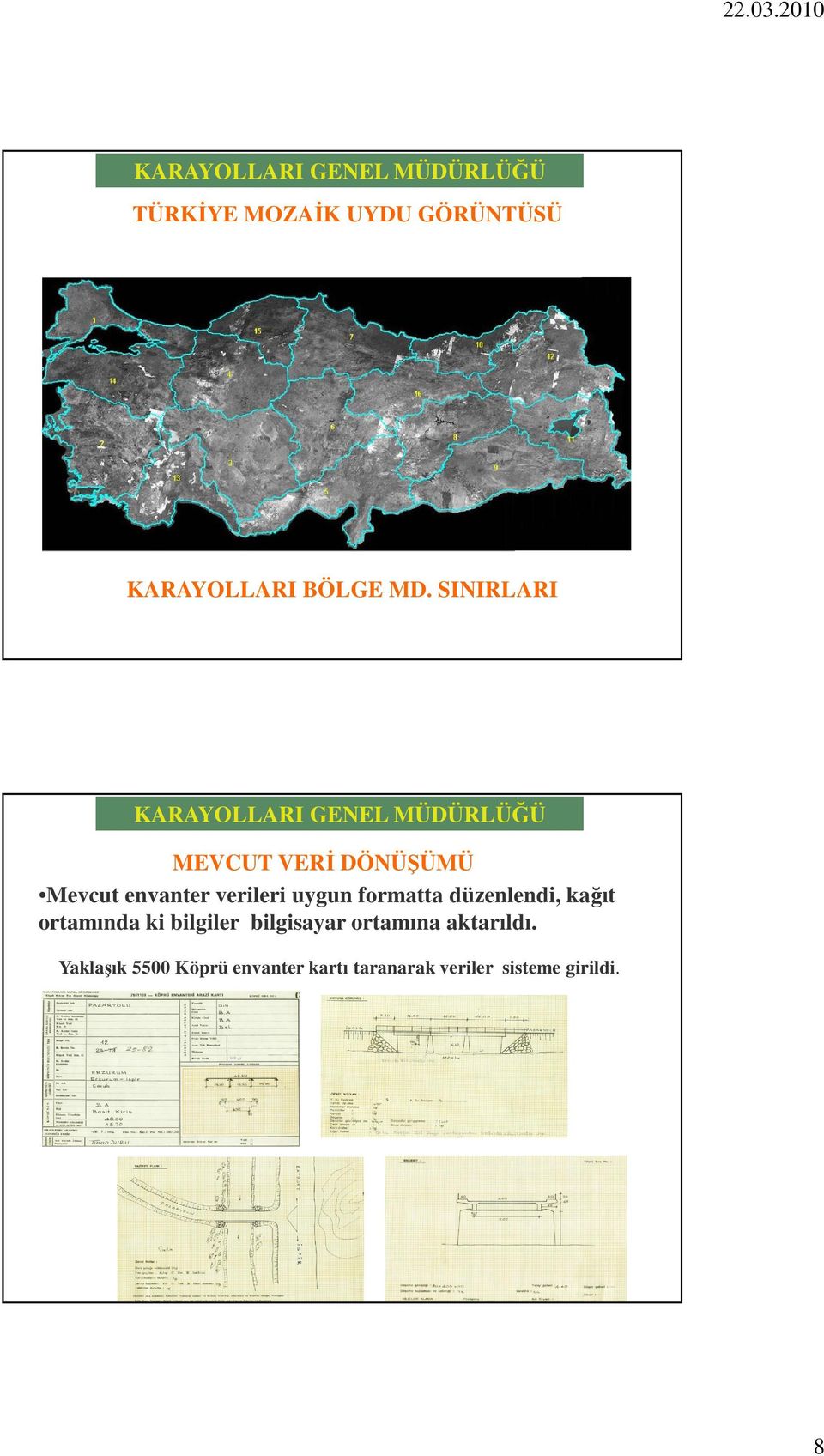 formatta düzenlendi, kağıt ortamında ki bilgiler bilgisayar