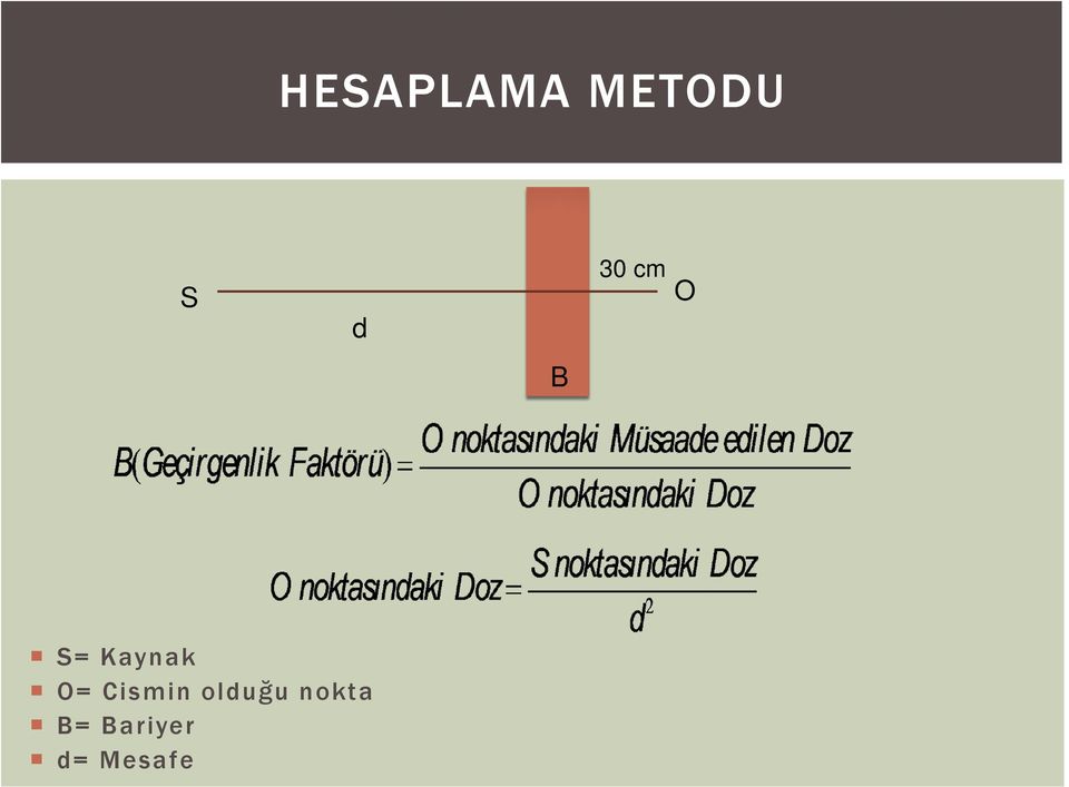 O= Cismin olduğu