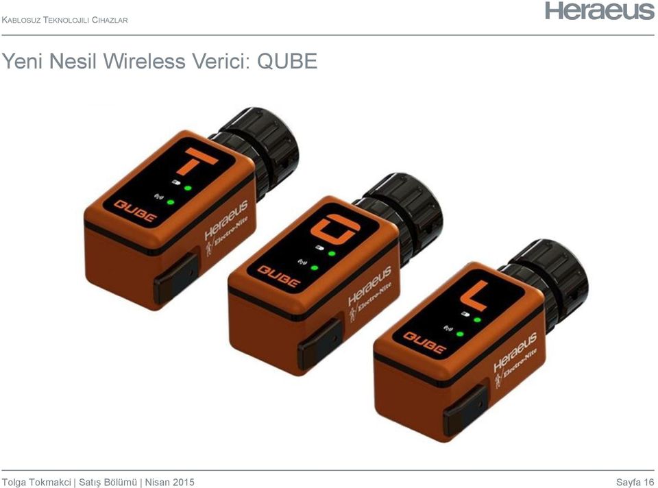 Wireless Verici: QUBE Tolga