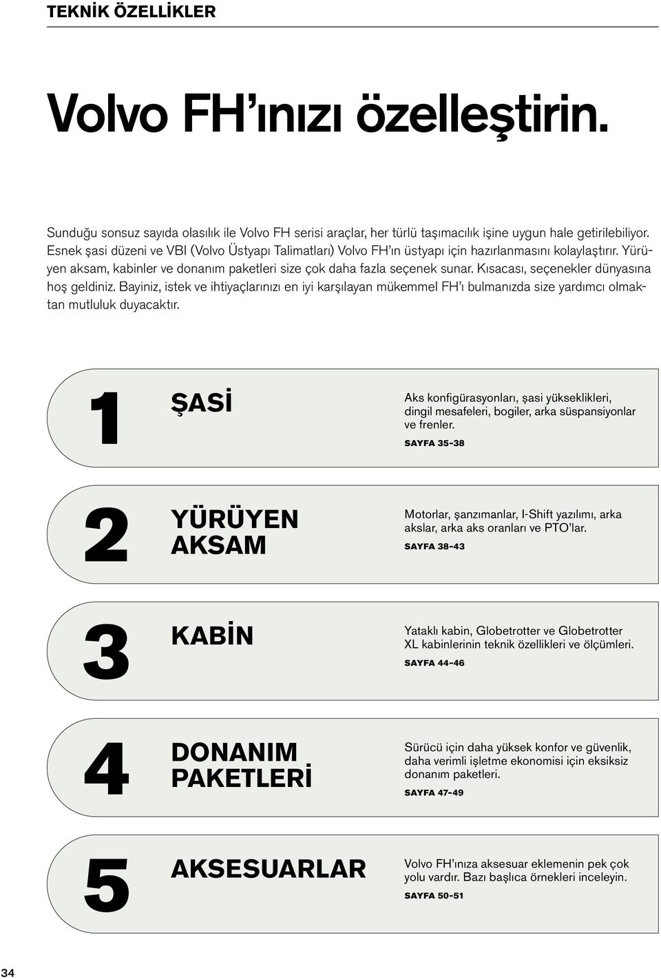 Kısacası, seçenekler dünyasına hoş geldiniz. Bayiniz, istek ve ihtiyaçlarınızı en iyi karşılayan mükemmel FH ı bulmanızda size yardımcı olmaktan mutluluk duyacaktır.