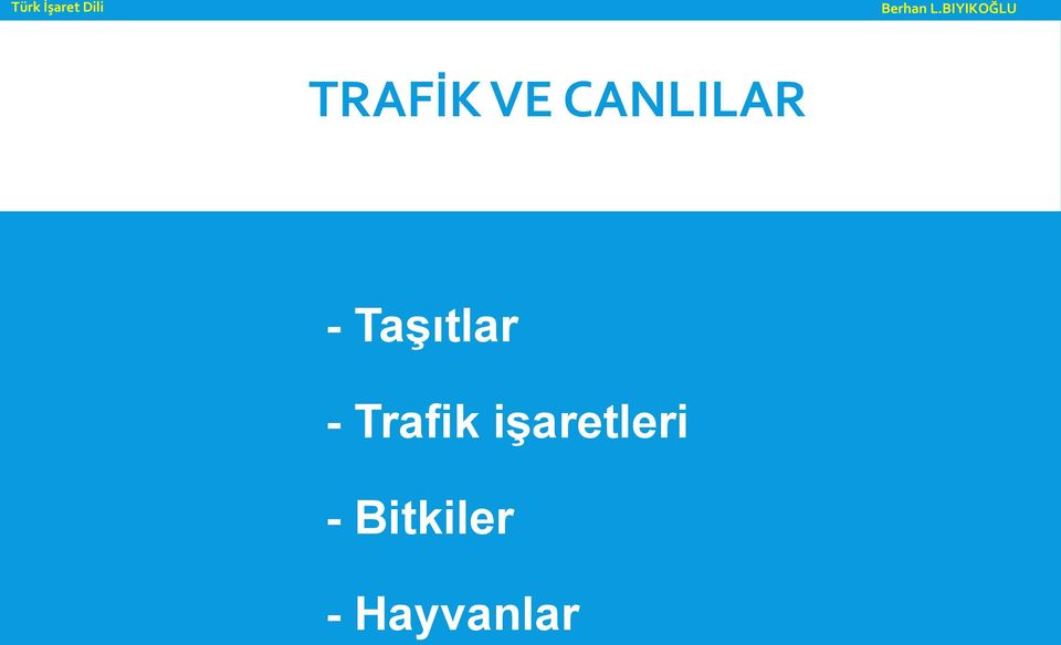 Taşıtlar - Trafik