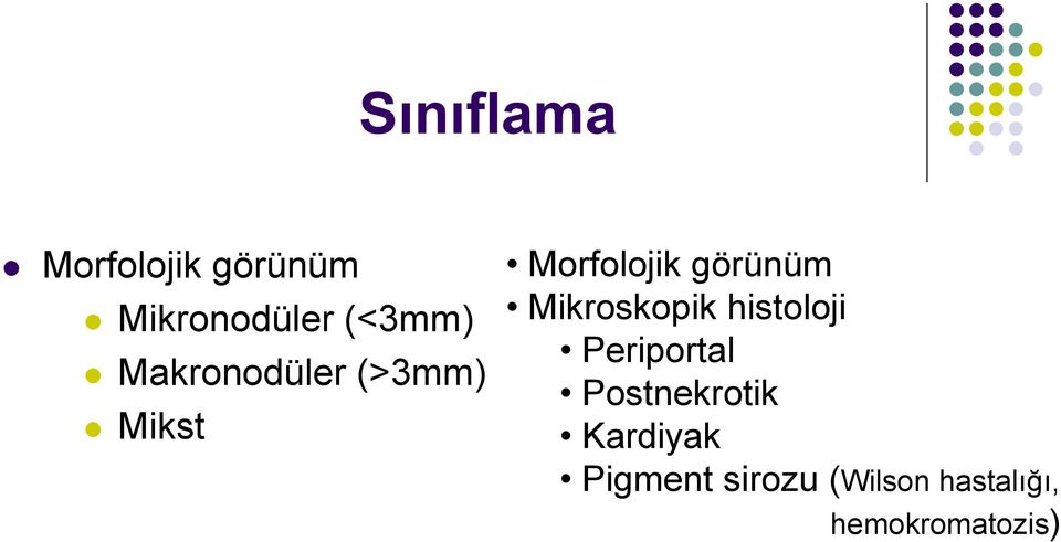 Mikroskopik histoloji Periportal Postnekrotik