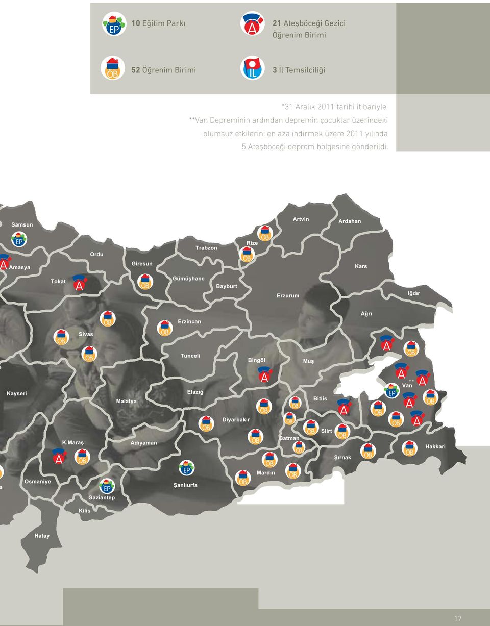 **Van Depreminin ardından depremin çocuklar üzerindeki olumsuz