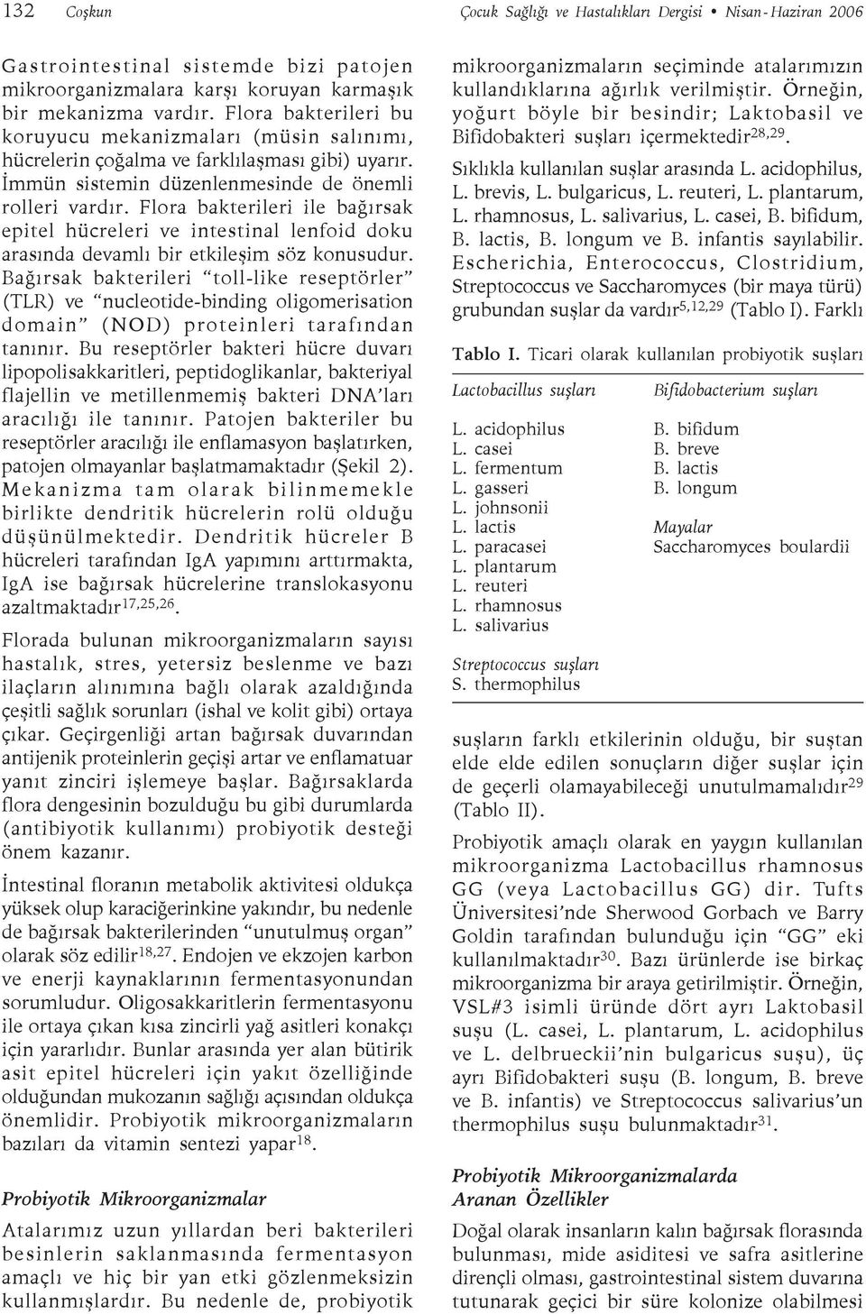 Flora bakterileri ile bağırsak epitel hücreleri ve intestinal lenfoid doku arasında devamlı bir etkileşim söz konusudur.