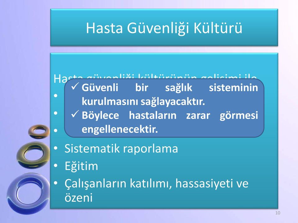 desteği ile birlikte Takım Böylece çalışması hastaların zarar görmesi Kurallara