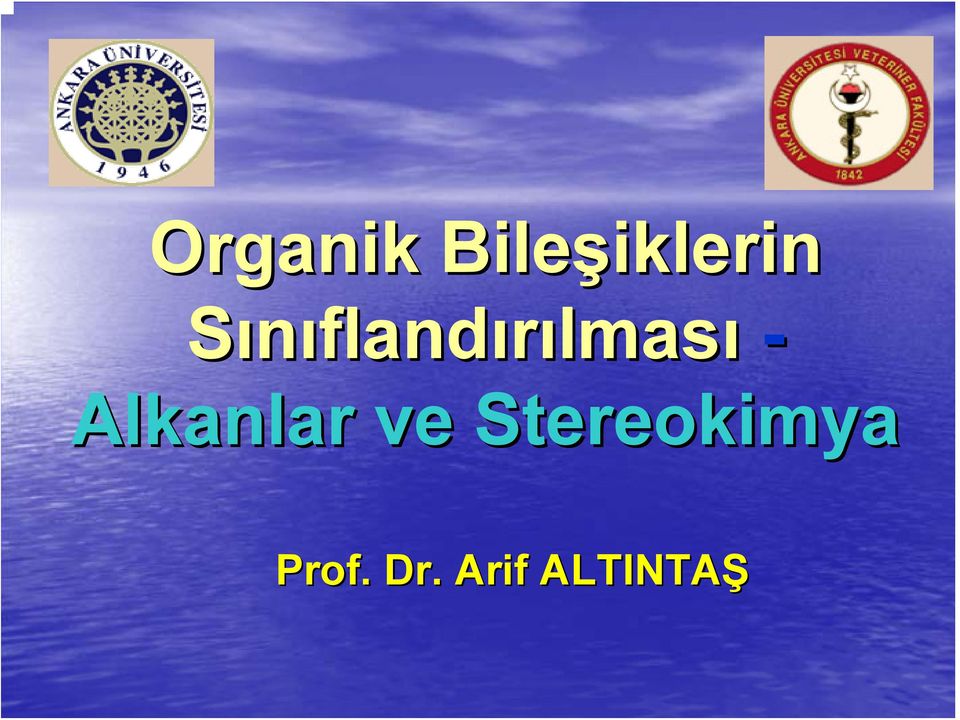 Alkanlar ve