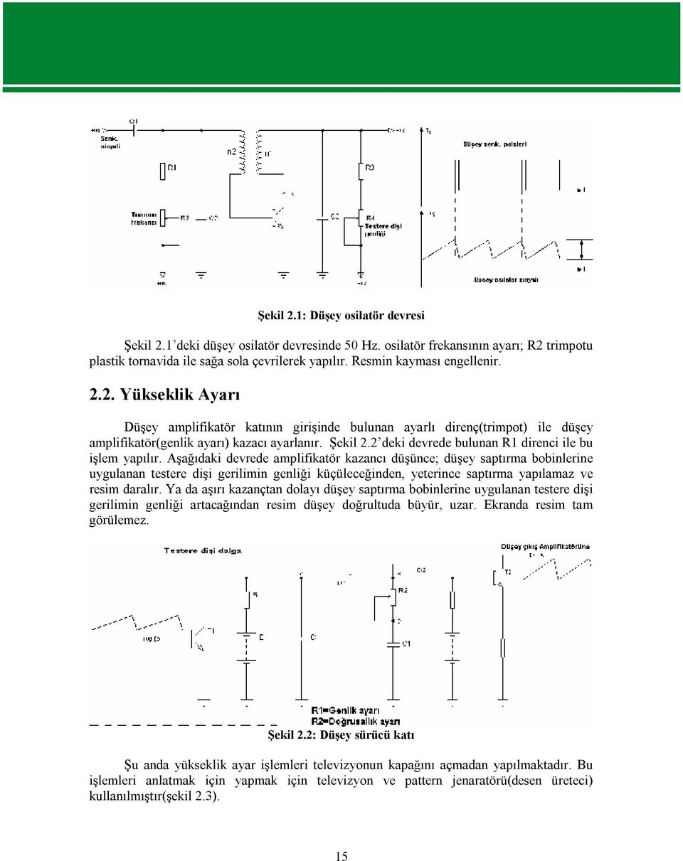 2 deki devrede bulunan R1 direnci ile bu işlem yapılır.