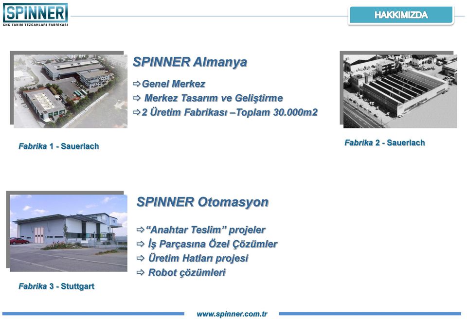 000m2 Fabrika 1 - Sauerlach Fabrika 2 - Sauerlach SPINNER Otmasyn