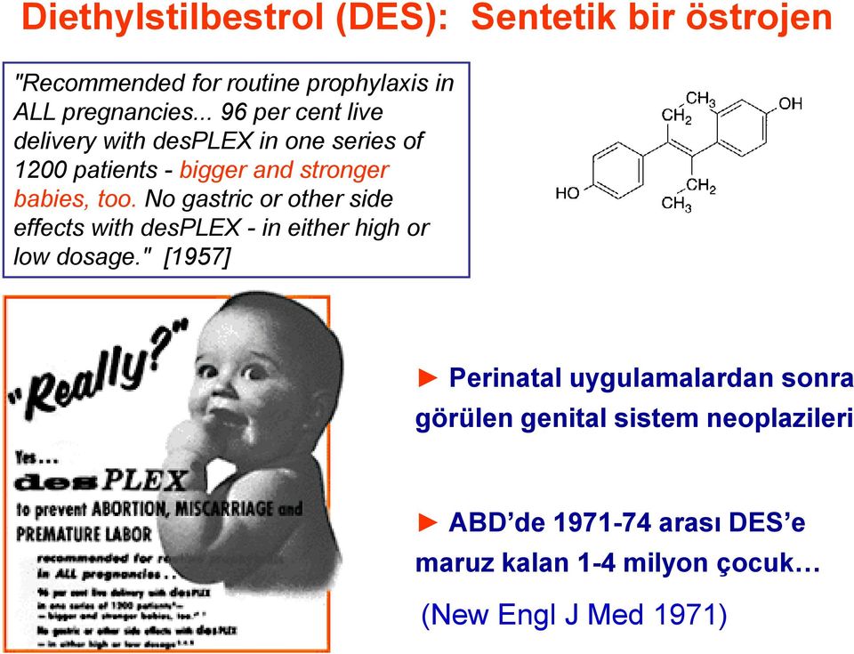 No gastric or other side effects with desplex - in either high or low dosage.