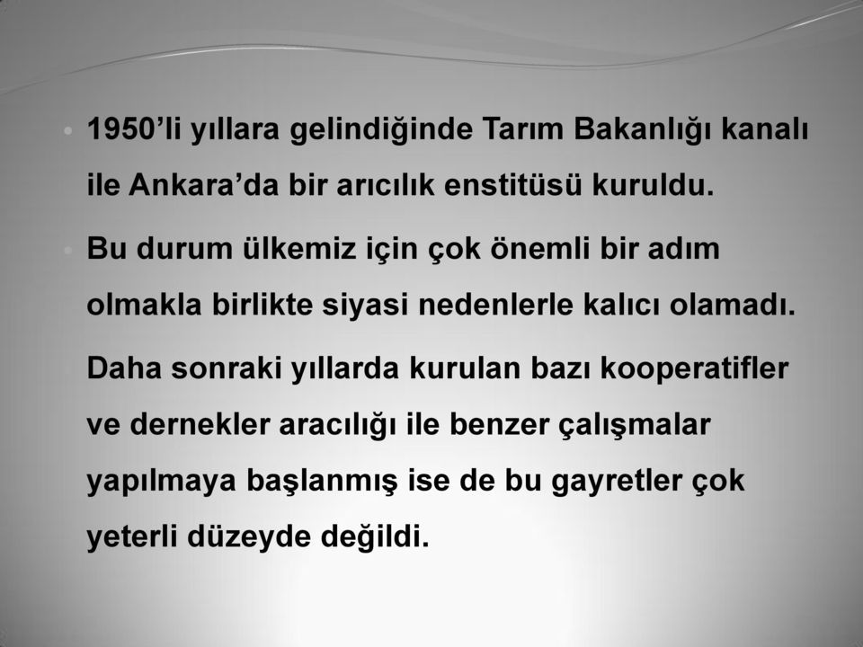 Bu durum ülkemiz için çok önemli bir adım olmakla birlikte siyasi nedenlerle kalıcı