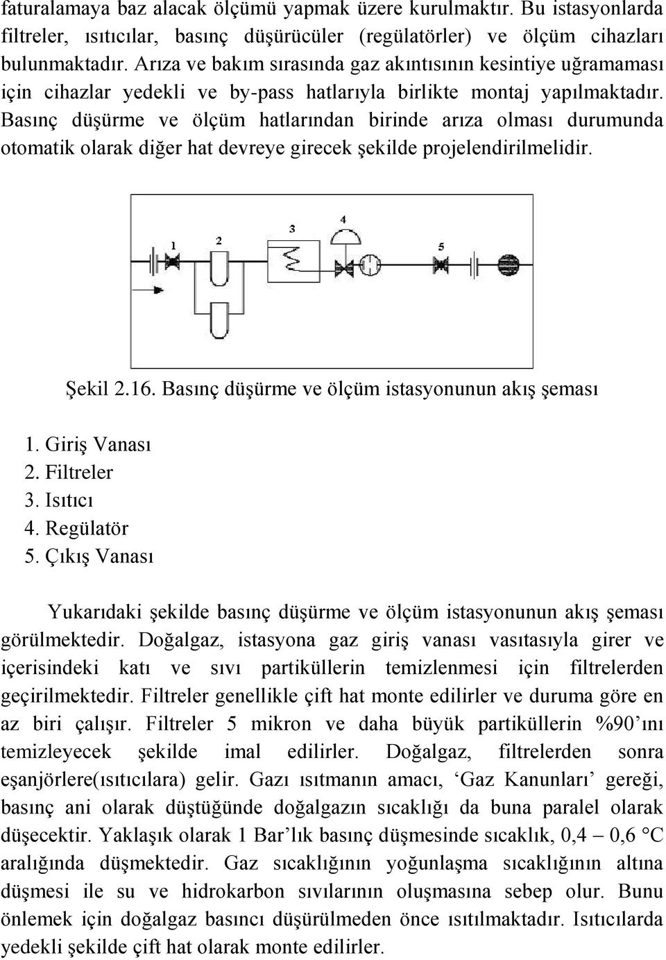 Basınç düşürme ve ölçüm hatlarından birinde arıza olması durumunda otomatik olarak diğer hat devreye girecek şekilde projelendirilmelidir. Şekil 2.16.