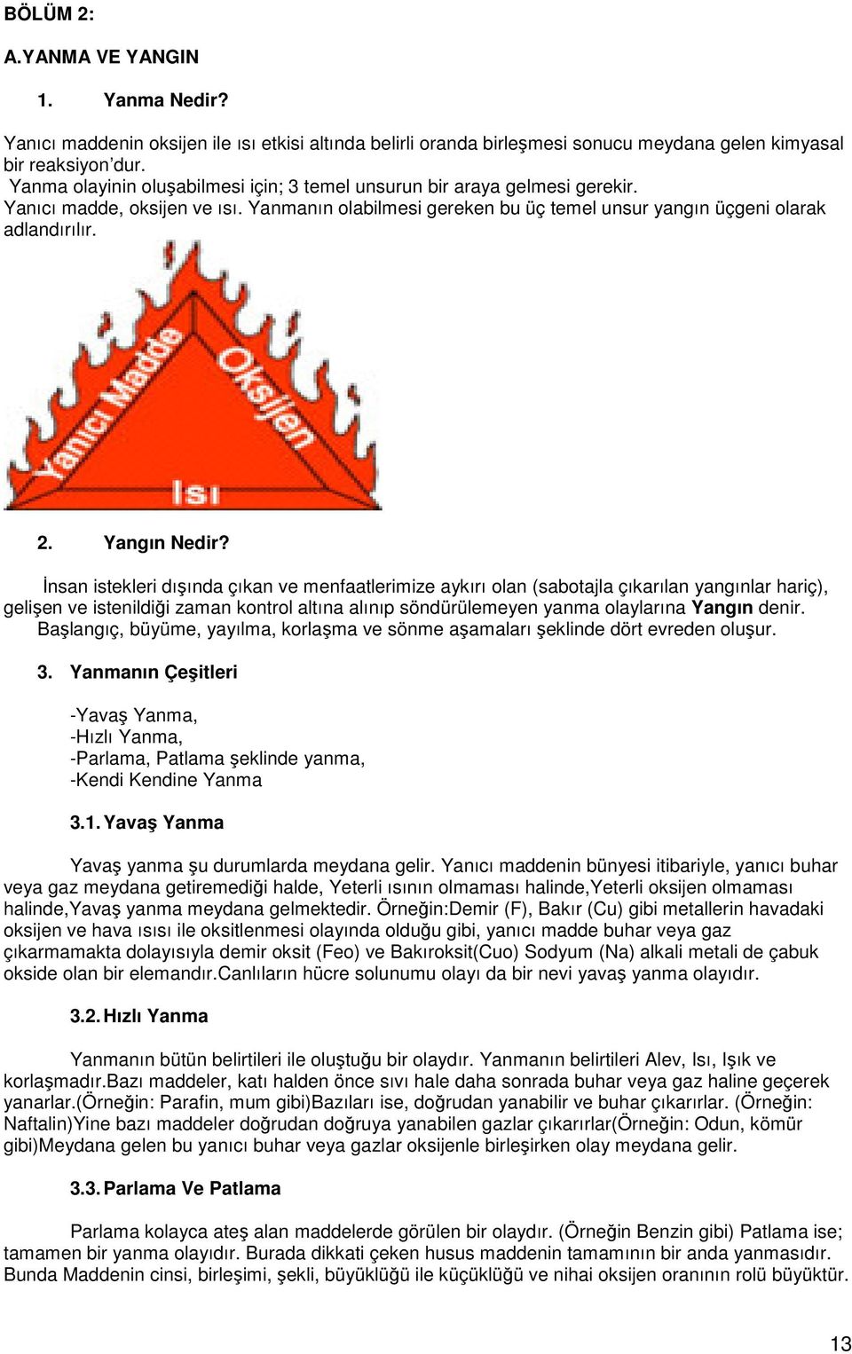 Yangın Nedir?