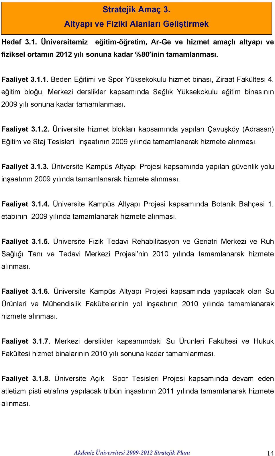 eğitim bloğu, Merkezi derslikler kapsamında Sağlık Yüksekokulu eğitim binasının 20