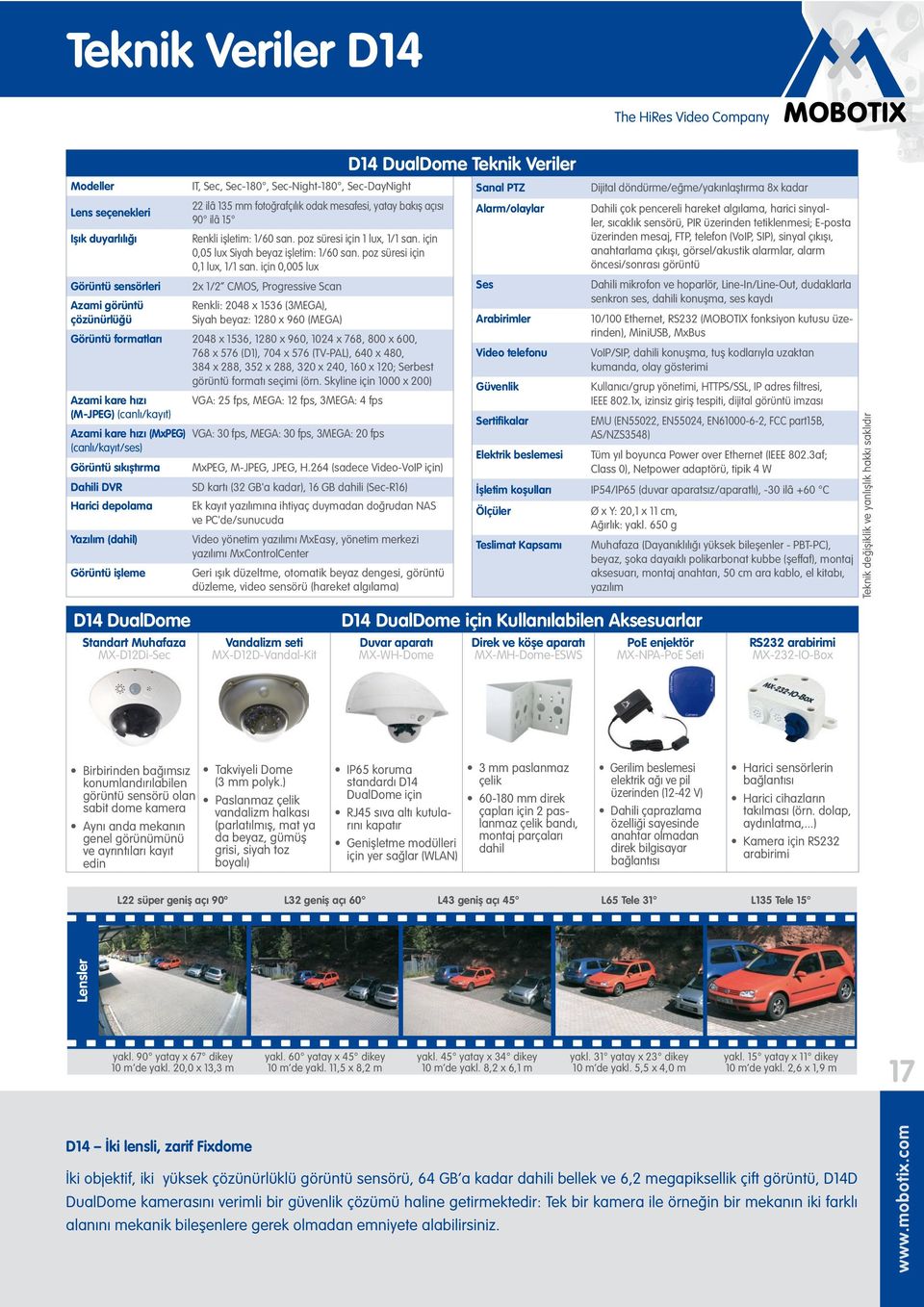 için 0,005 lux 2x 1/2 CMOS, Progressive Scan Renkli: 2048 x 1536 (3MEGA), Siyah beyaz: 1280 x 960 (MEGA) Görüntü formatları 2048 x 1536, 1280 x 960, 1024 x 768, 800 x 600, 768 x 576 (D1), 704 x 576