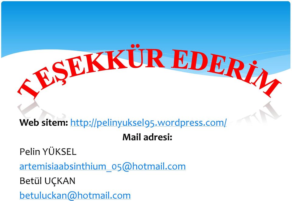 com/ Mail adresi: Pelin YÜKSEL