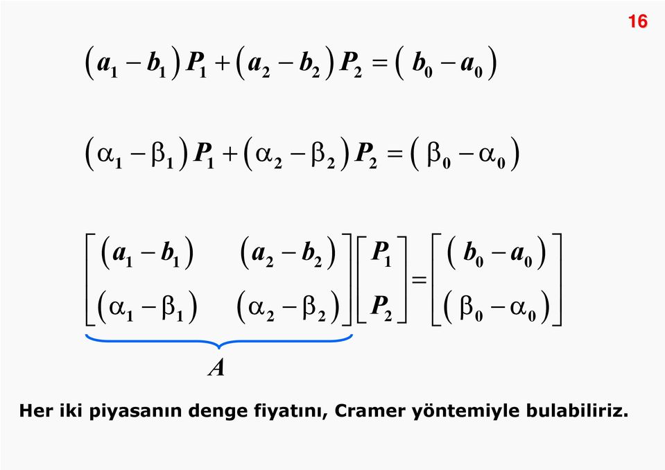 P b0 a 0 = ( α β ) ( α β ) P ( β α ) 2 2 2 0 0 Her iki