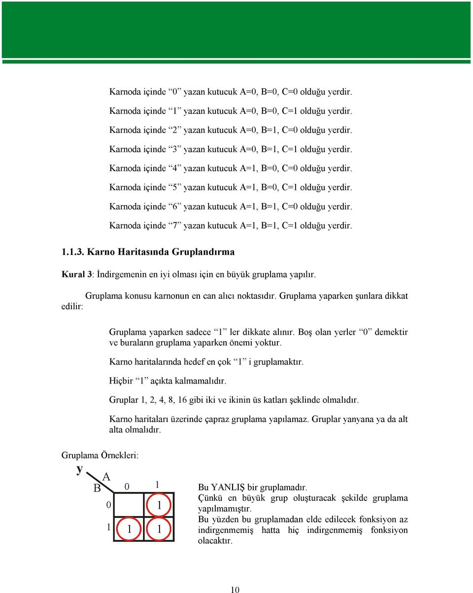 Karnoda içinde 6 yazan kutucuk A=, B=, C= olduğu yerdir. Karnoda içinde 7 yazan kutucuk A=, B=, C= olduğu yerdir...3.