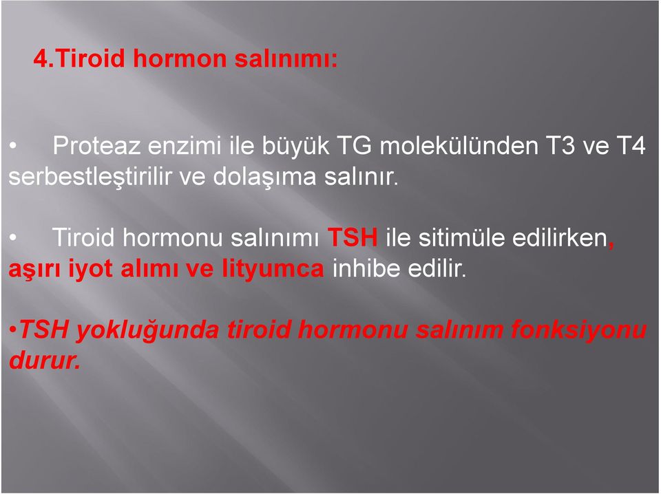 Tiroid hormonu salınımı TSH ile sitimüle edilirken, aşırı iyot