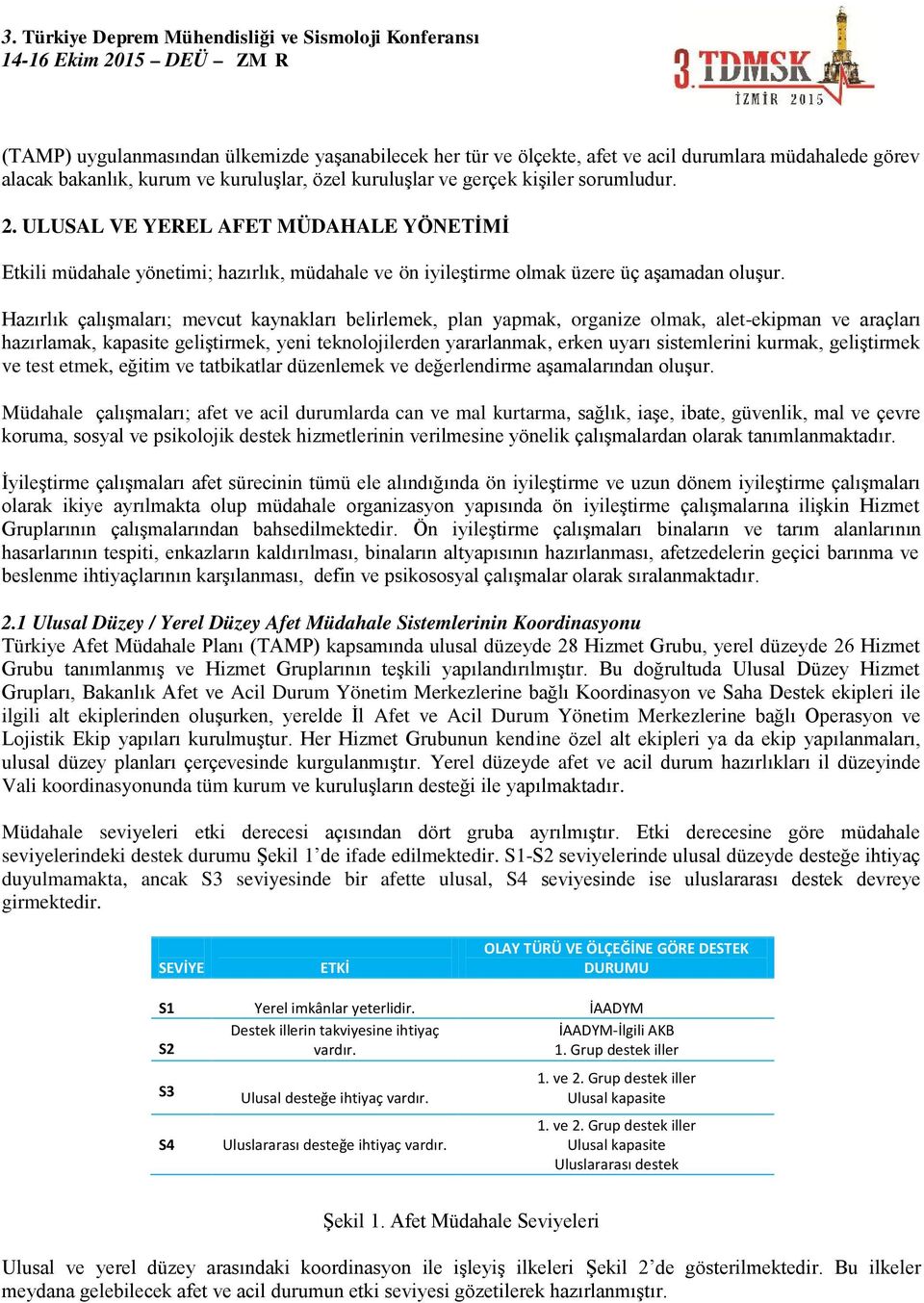 Hazırlık çalışmaları; mevcut kaynakları belirlemek, plan yapmak, organize olmak, alet-ekipman ve araçları hazırlamak, kapasite geliştirmek, yeni teknolojilerden yararlanmak, erken uyarı sistemlerini