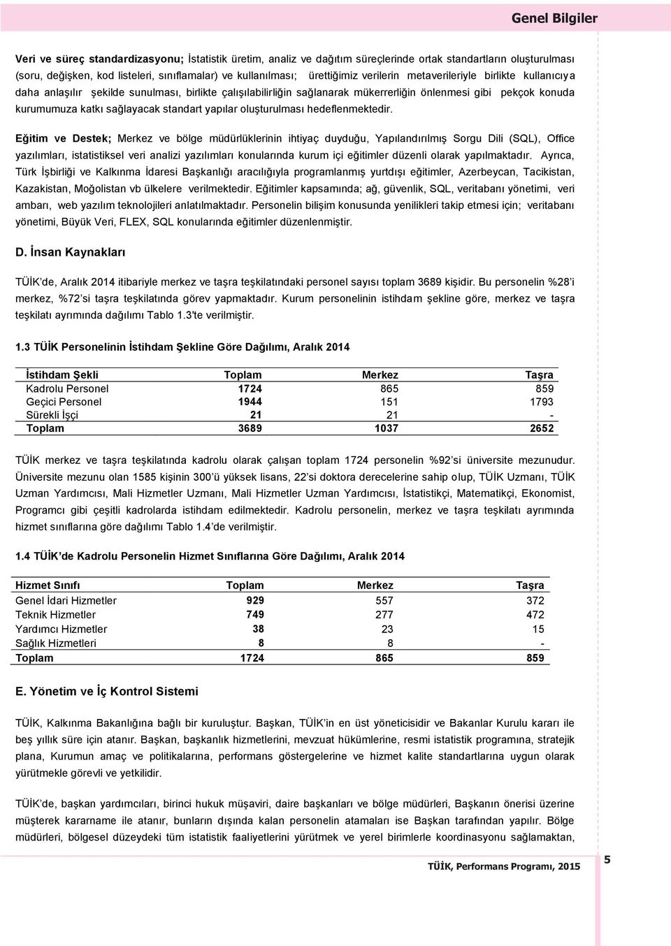 sağlayacak standart yapılar oluşturulması hedeflenmektedir.