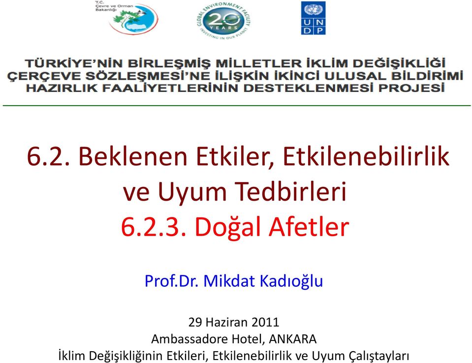 Mikdat Kadıoğlu 29 Haziran 2011 Ambassadore Hotel,