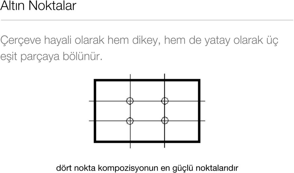 olarak üç eşit parçaya bölünür.