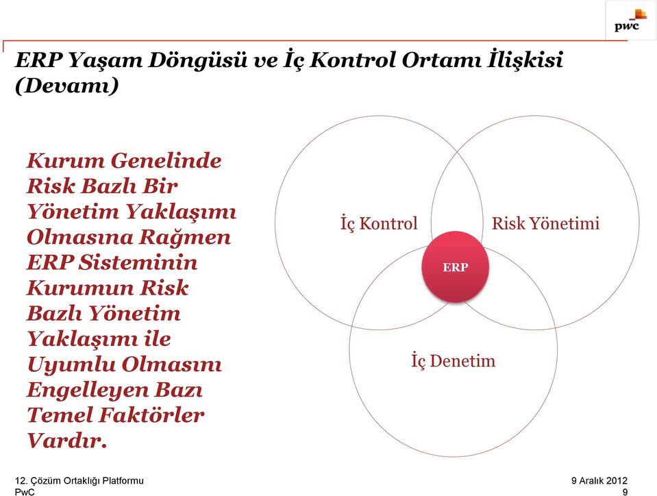 Sisteminin Kurumun Risk Bazlı Yönetim Yaklaşımı ile Uyumlu Olmasını