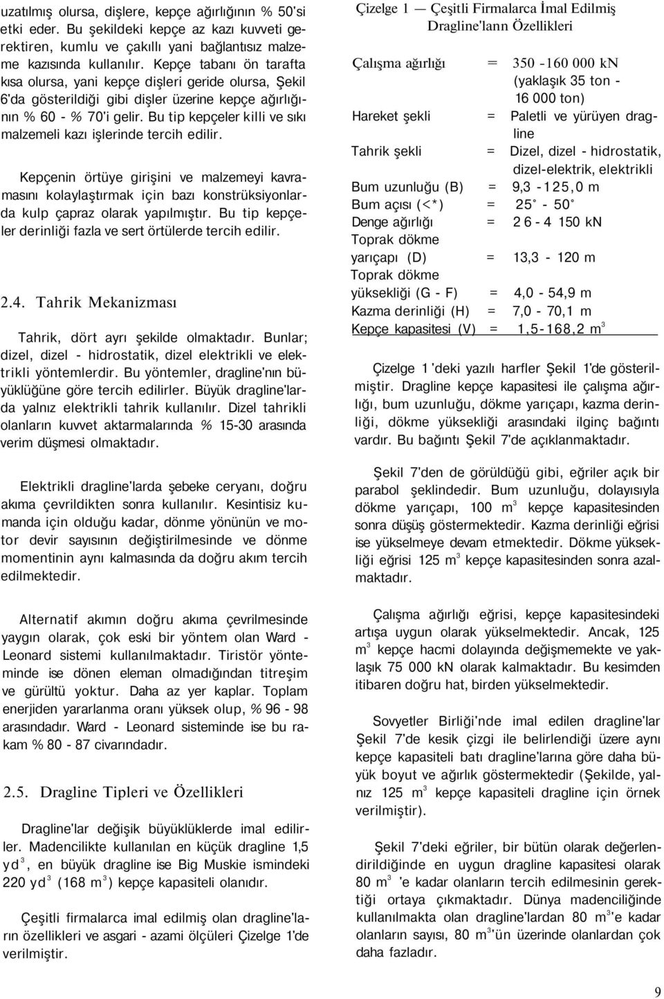 Bu tip kepçeler killi ve sıkı malzemeli kazı işlerinde tercih edilir. Kepçenin örtüye girişini ve malzemeyi kavramasını kolaylaştırmak için bazı konstrüksiyonlarda kulp çapraz olarak yapılmıştır.