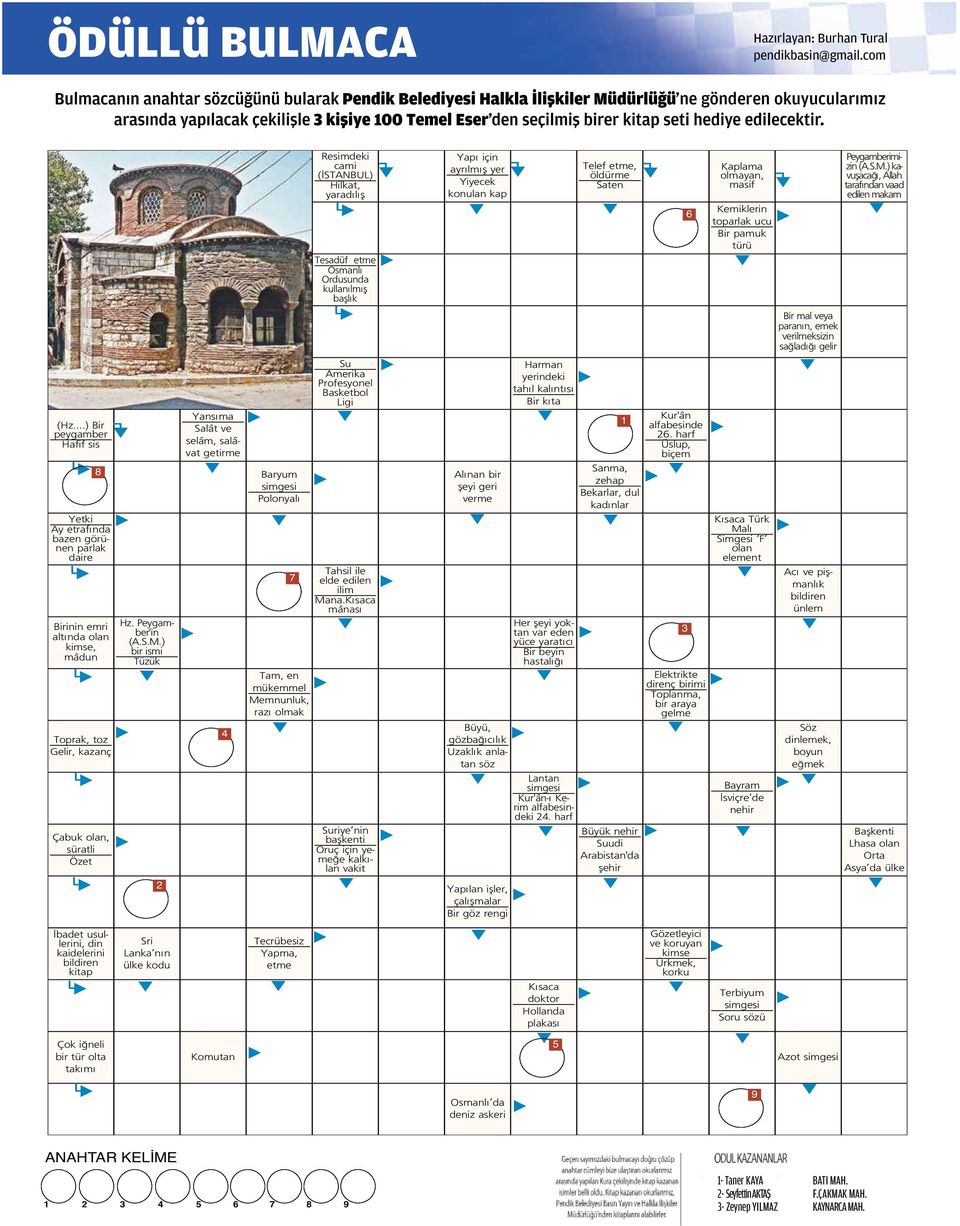 bildiren kitap Çok iğneli bir tür olta takımı 8 Hz. Peygamber'in (A.S.M.