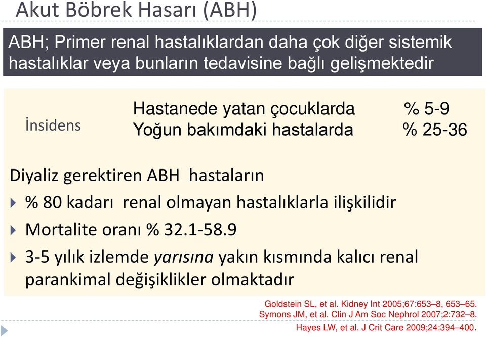 hastalıklarla ilişkilidir Mortalite oranı % 32.1-58.