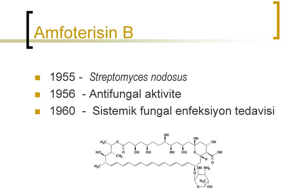 Antifungal aktivite 1960 -