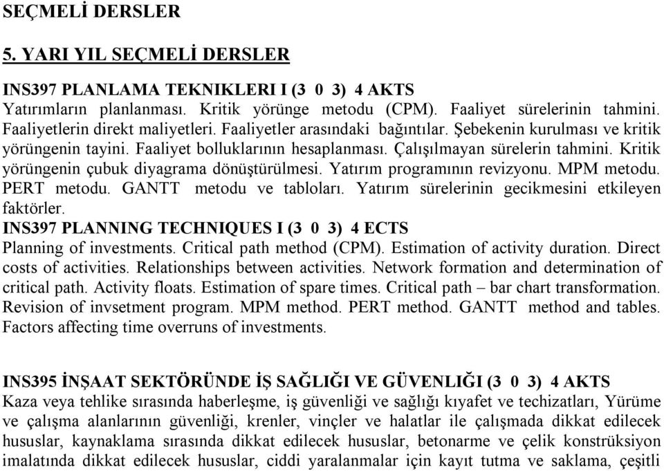 Kritik yörüngenin çubuk diyagrama dönüştürülmesi. Yatırım programının revizyonu. MPM metodu. PERT metodu. GANTT metodu ve tabloları. Yatırım sürelerinin gecikmesini etkileyen faktörler.