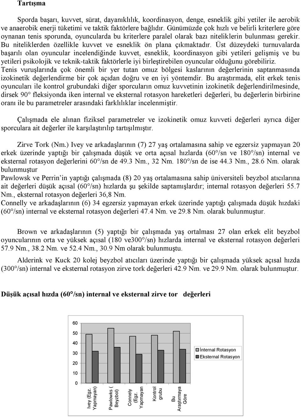 faktörlere bağlıdır. Günümüzde çok hızlı ve belirli kriterlere göre oynanan tenis sporunda, oyuncularda bu kriterlere paralel olarak bazı niteliklerin bulunması gerekir.