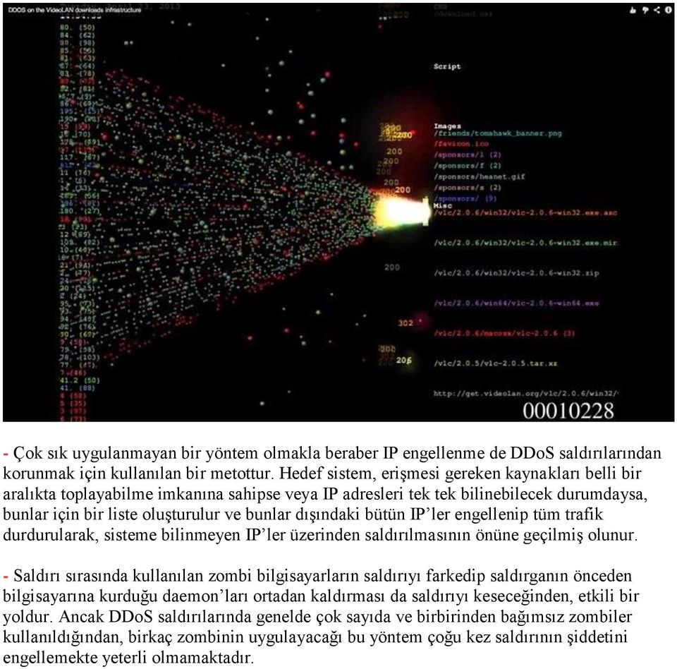 bütün IP ler engellenip tüm trafik durdurularak, sisteme bilinmeyen IP ler üzerinden saldırılmasının önüne geçilmiş olunur.