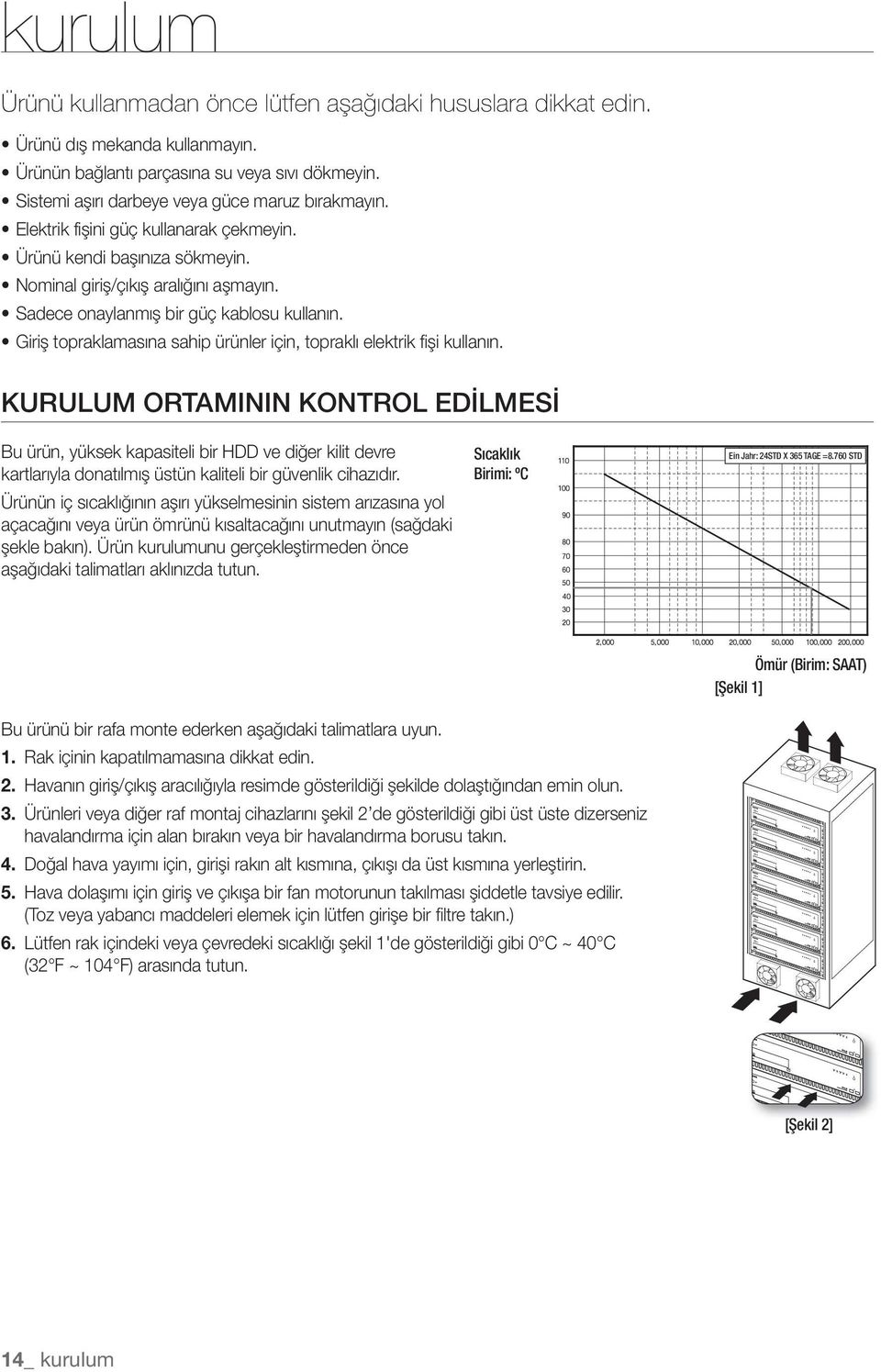 Giriş topraklamasına sahip ürünler için, topraklı elektrik fişi kullanın.