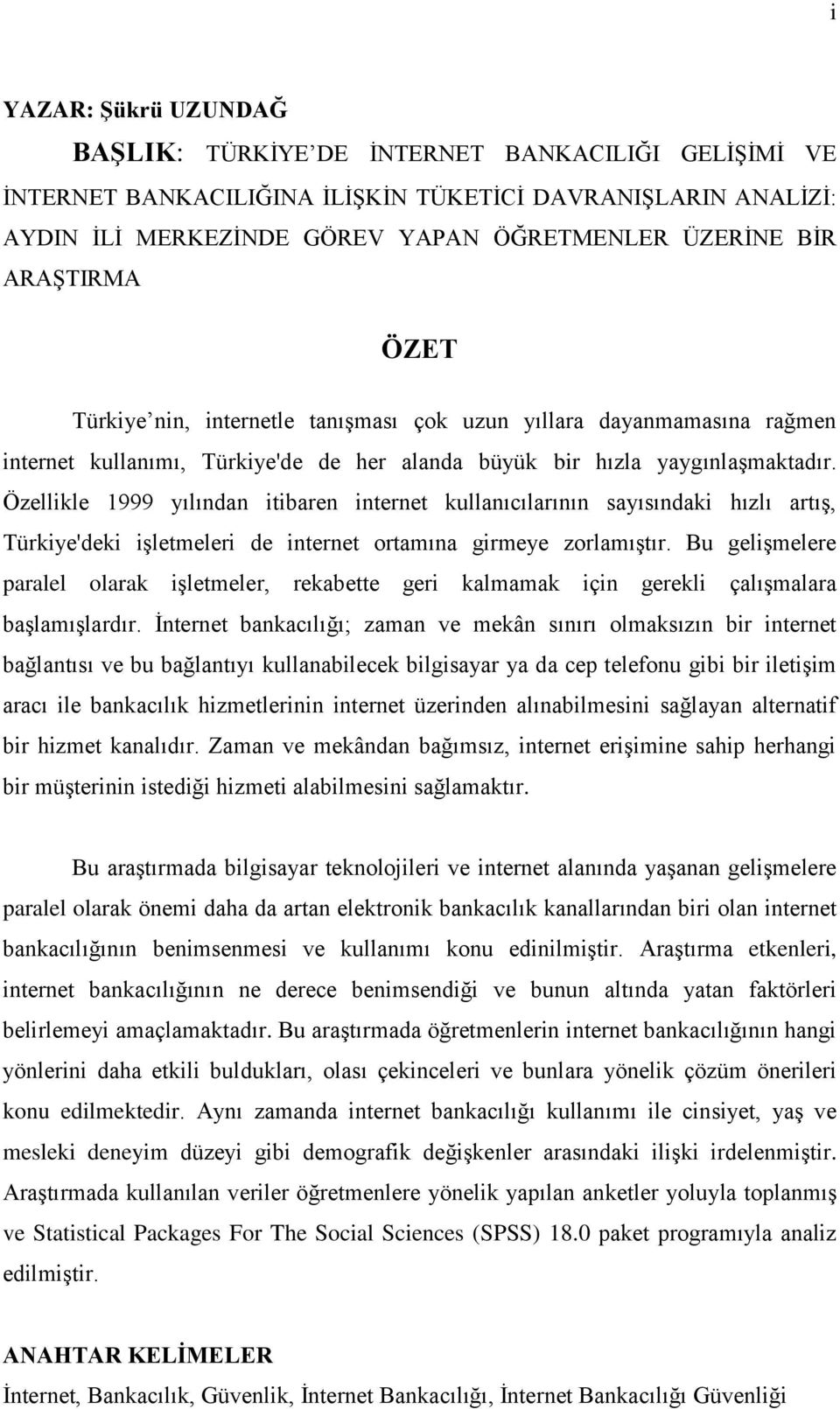 Özellikle 1999 yılından itibaren internet kullanıcılarının sayısındaki hızlı artış, Türkiye'deki işletmeleri de internet ortamına girmeye zorlamıştır.