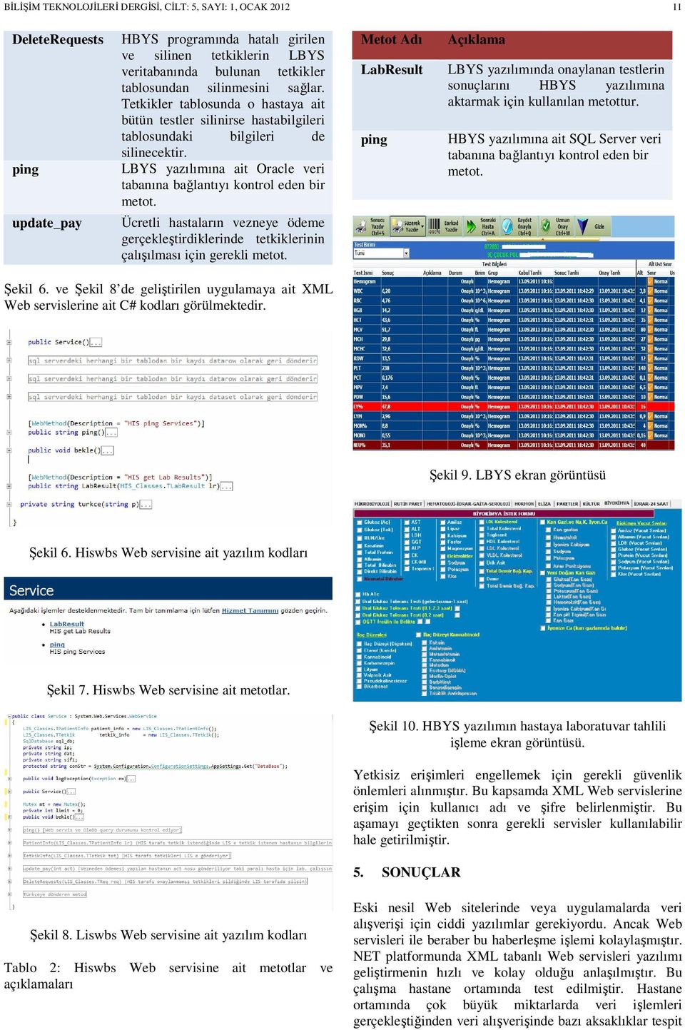 LBYS yazılımına ait Oracle veri tabanına bağlantıyı kontrol eden bir metot. Ücretli hastaların vezneye ödeme gerçekleştirdiklerinde tetkiklerinin çalışılması için gerekli metot.