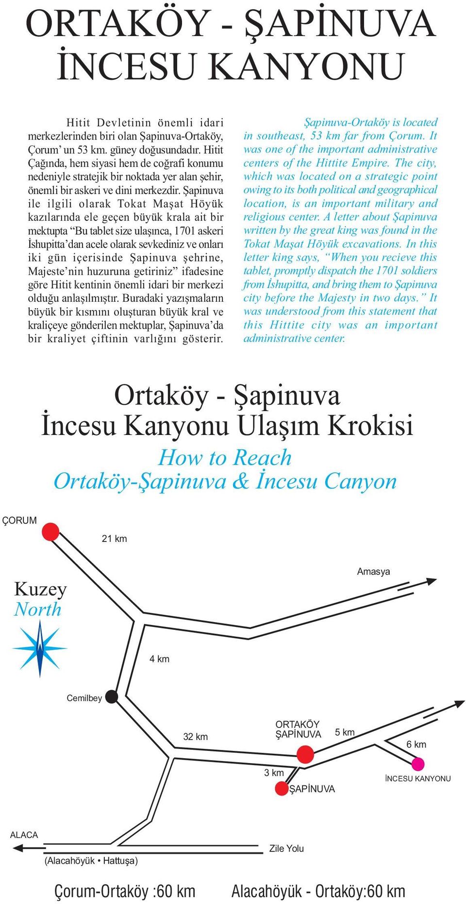 Þapinuva ile ilgili olarak Tokat Maþat Höyük kazýlarýnda ele geçen büyük krala ait bir mektupta Bu tablet size ulaþýnca, 1701 askeri Ýshupitta dan acele olarak sevkediniz ve onlarý iki gün içerisinde