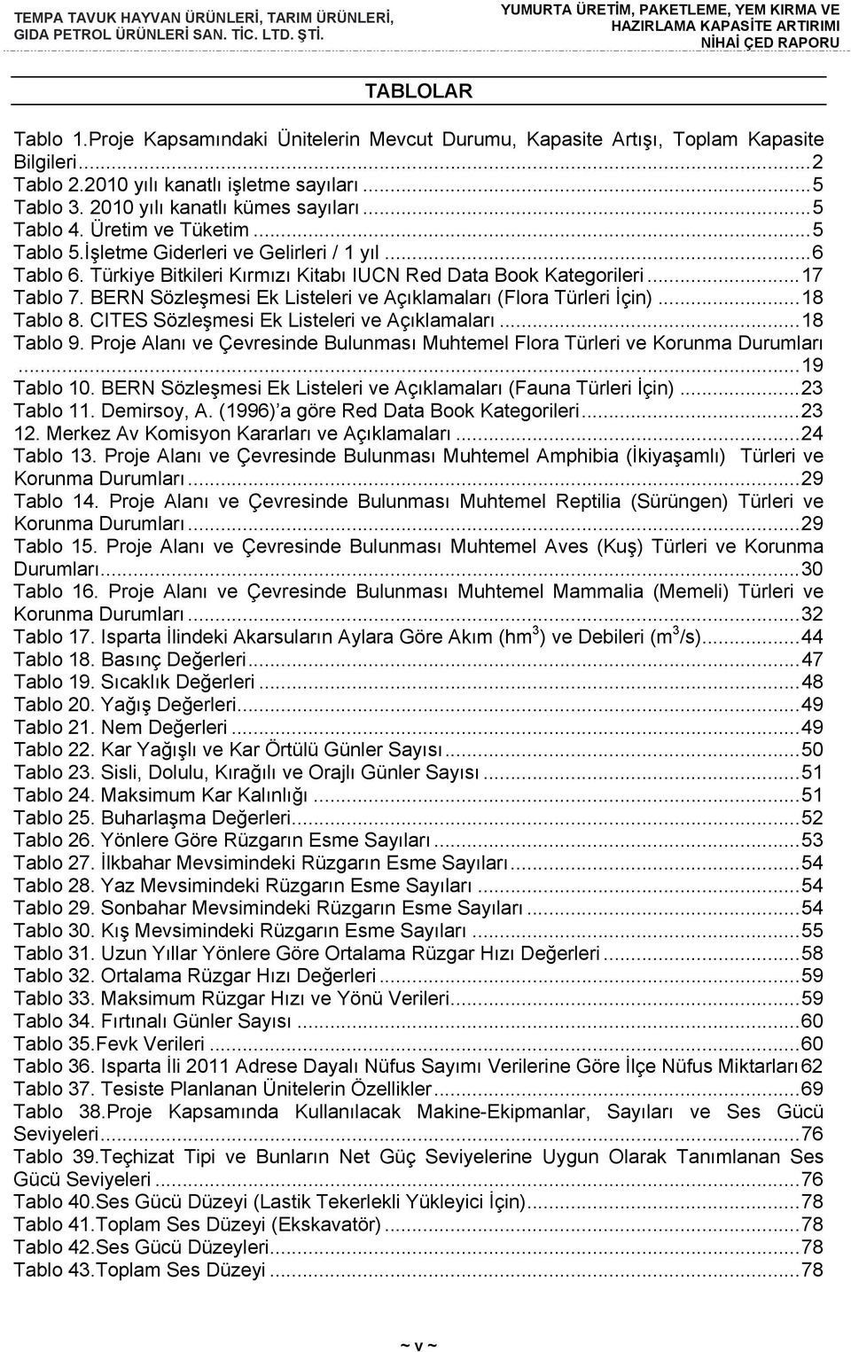 BERN Sözleşmesi Ek Listeleri ve Açıklamaları (Flora Türleri İçin)... 18 Tablo 8. CITES Sözleşmesi Ek Listeleri ve Açıklamaları... 18 Tablo 9.