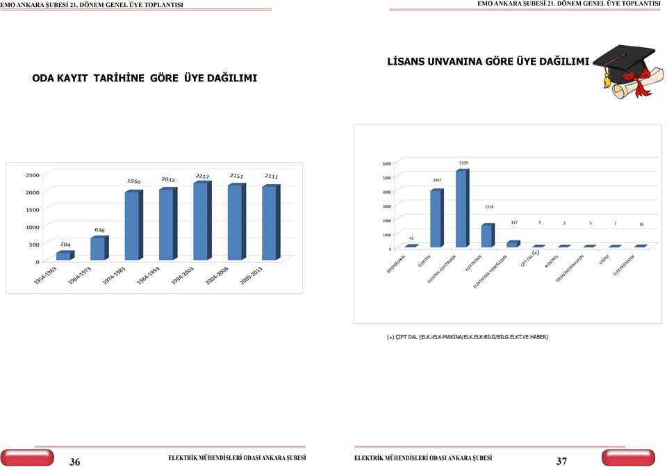 1964-1973 636 1974-1983 1984-1993 1994-2003 2004-2008 2009-2013 2000 1000 0 BİYOMEDİKAL 43 ELEKTRİK ELEKTRİK-ELEKTRONİK ELEKTRONİK ELEKTRONİK