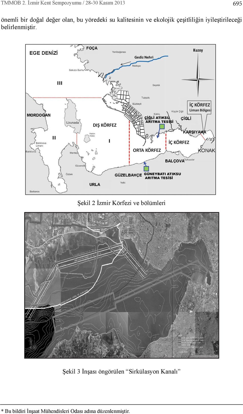 Gediz Nehri İÇ KÖRFEZ Liman Bölgesi DIŞ KÖRFEZ ÇİĞLİ ATIKSU ARITMA TESİSİ ORTA