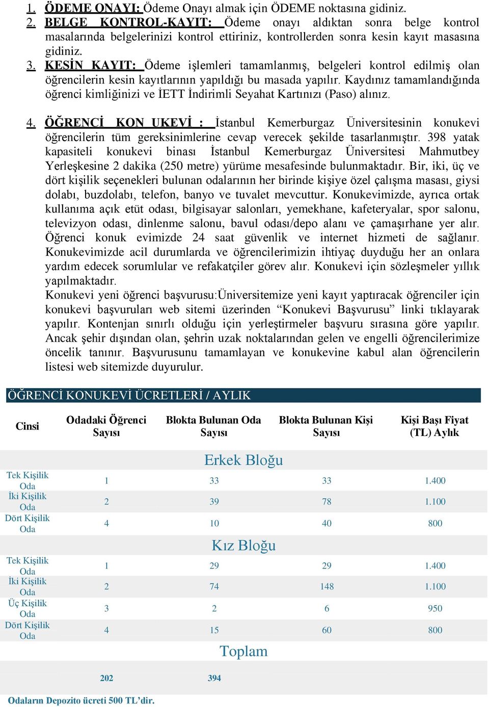 KESİN KAYIT: Ödeme işlemleri tamamlanmış, belgeleri kontrol edilmiş olan öğrencilerin kesin kayıtlarının yapıldığı bu masada yapılır.