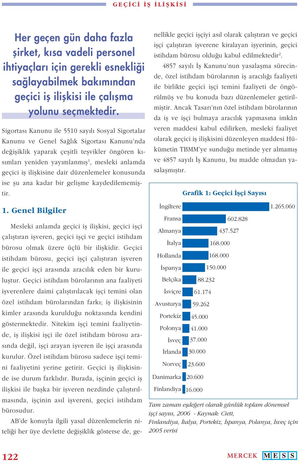 ilişkisine dair düzenlemeler konusunda ise şu ana kadar bir gelişme kaydedilememiştir. 1.