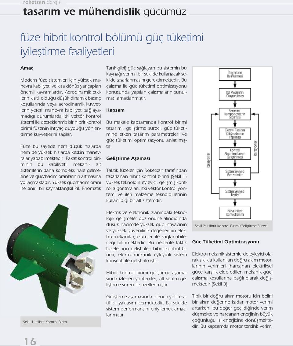 Aerodinamik etkilerin kısıtlı olduğu düşük dinamik basınç koşullarında veya aerodinamik kuvvetlerin yeterli manevra kabiliyeti sağlayamadığı durumlarda itki vektör kontrol sistemi ile desteklenmiş