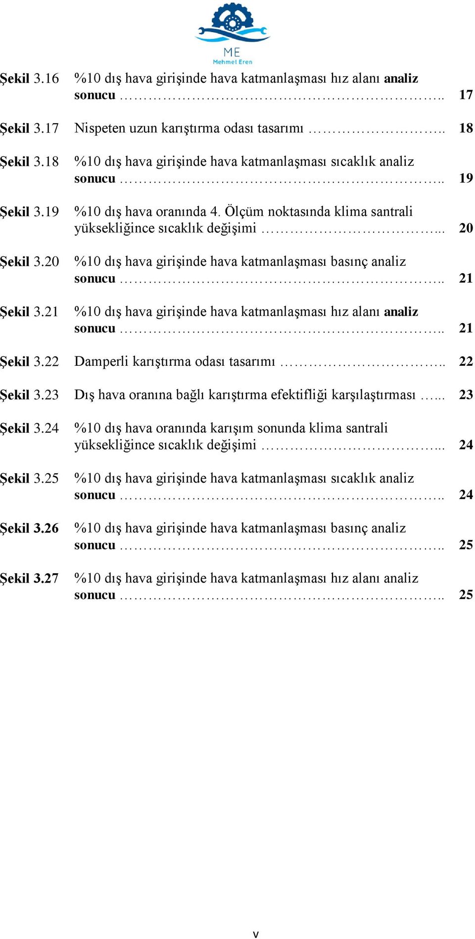 .. 20 %10 dış hava girişinde hava katmanlaşması basınç analiz sonucu.. 21 %10 dış hava girişinde hava katmanlaşması hız alanı analiz sonucu.. 21 Şekil 3.22 Damperli karıştırma odası tasarımı.